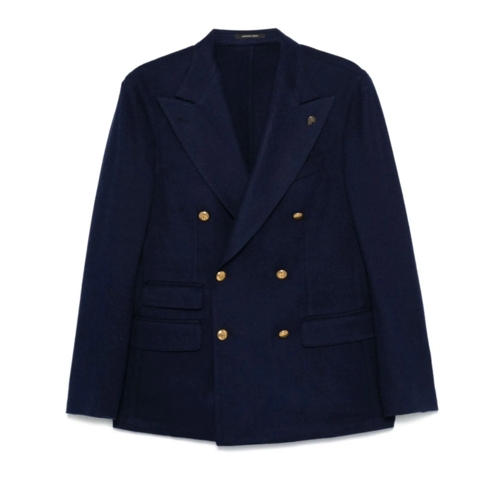 Gabriele Pasini Blazer Navy Blue Double-Breasted Jacket Blue