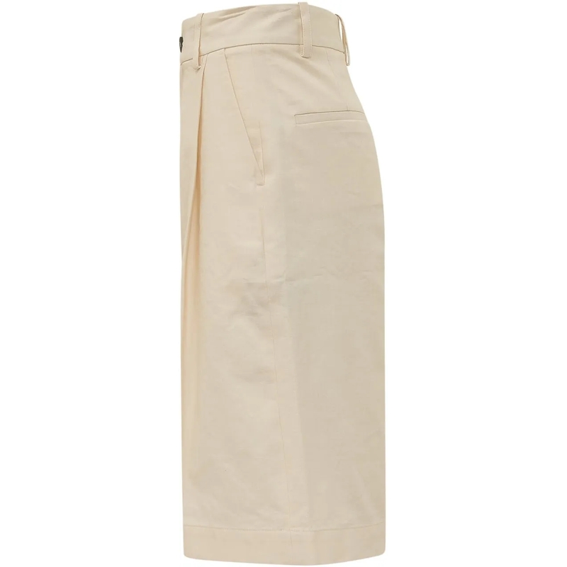 Studio Nicholson Shorts Bermuda al Ginocchio con Chiusura Frontale beige(Image 3)