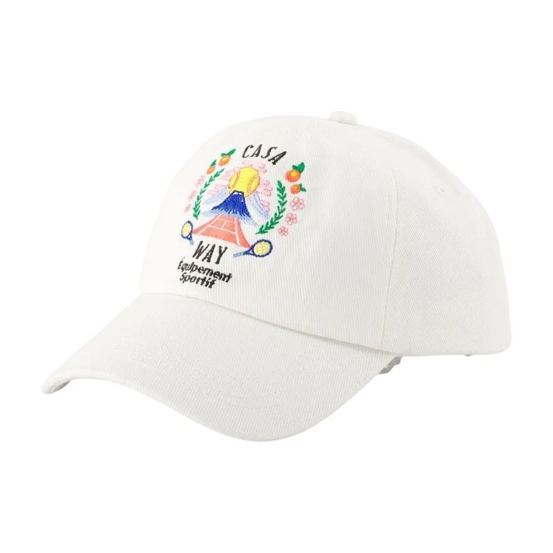 Casablanca Hoed Casa Way Mountain Cap - Cotton - White White