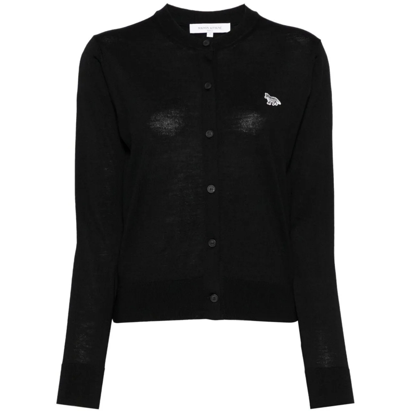 Maison Kitsune Strickjacke Maison Kitsune' Sweaters Black schwarz