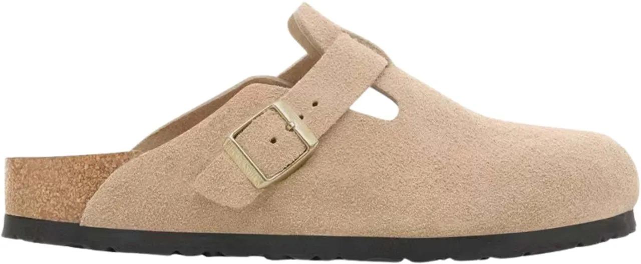 Birkenstock Sandalen - Birkenstock Boston Bs Slippers Zand 1030883 - Gr. 40 (EU) - in Beige - für Damen