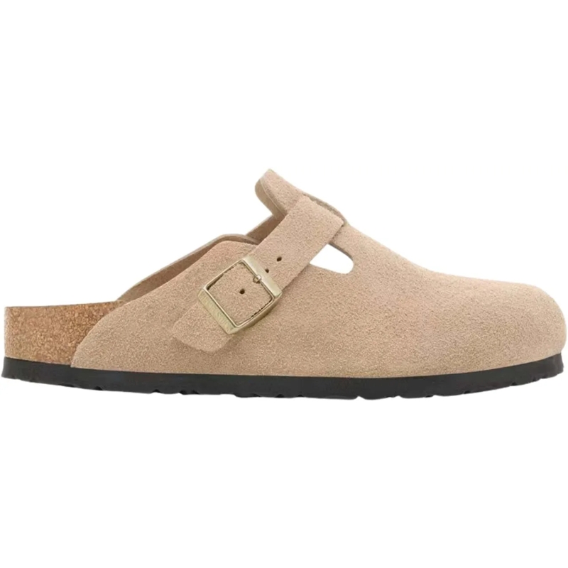 Birkenstock Slides Birkenstock Boston Bs Slippers Zand 1030883 beige