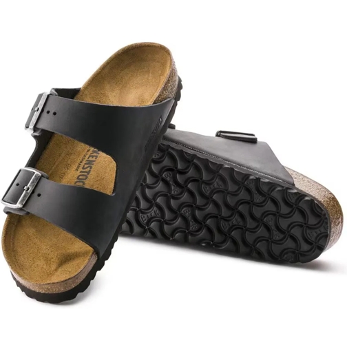 Birkenstock Pantoufle Birkenstock Arizona Leoi Slippers Zwart 0552111 schwarz (Image 5)
