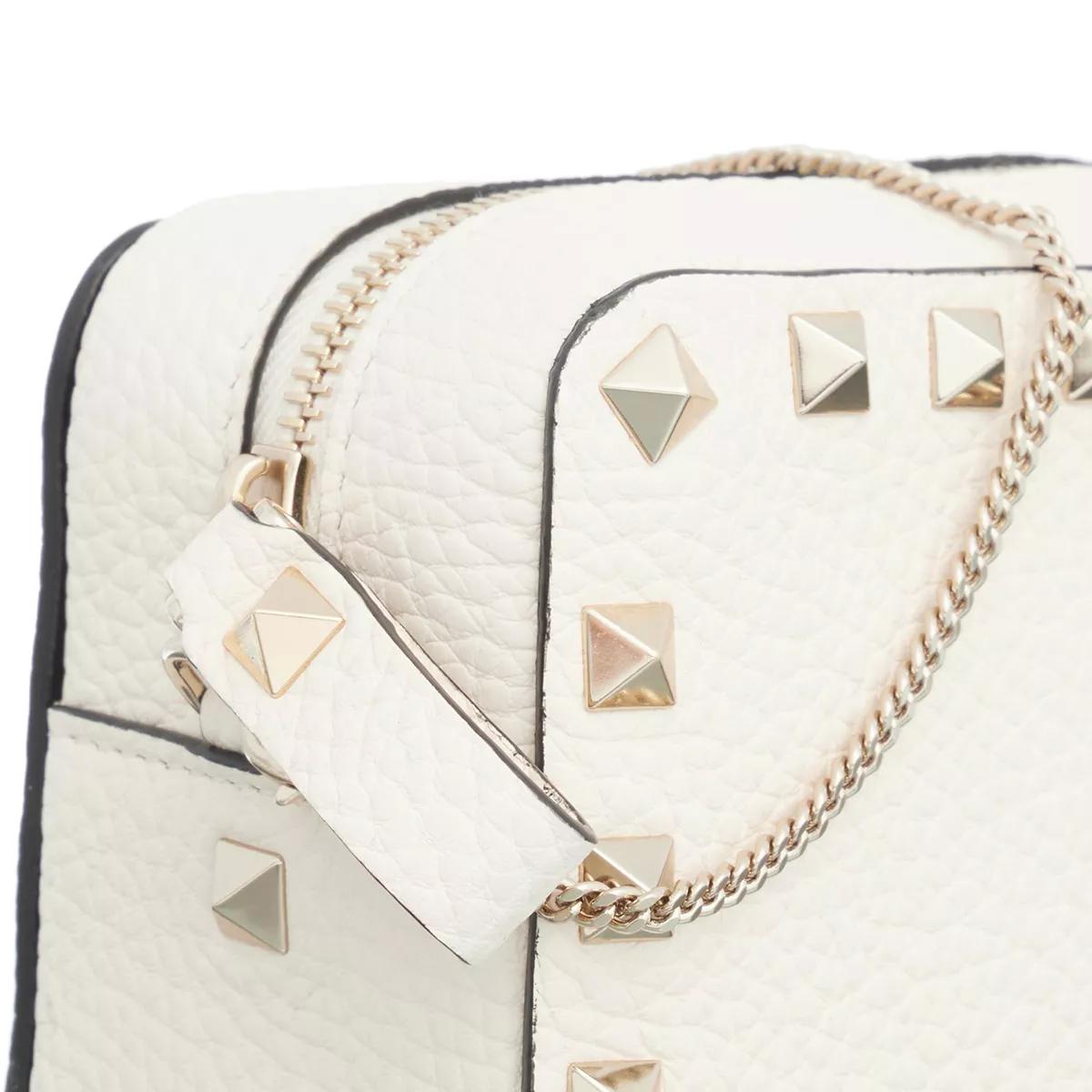 Valentino Garavani Crossbody bags Leather Logo Shoulder Bag in crème