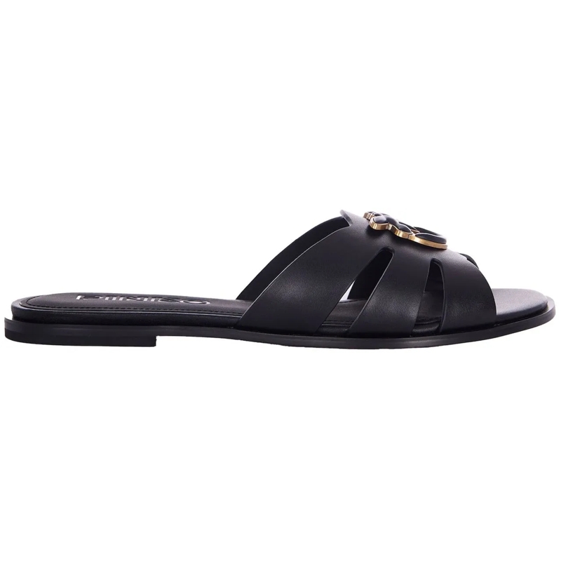 Pinko Sandalen Sandals Nero-Antique Gold schwarz