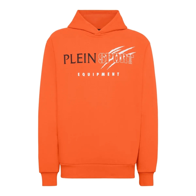 Plein Sport Top Hoodie Scratch orange