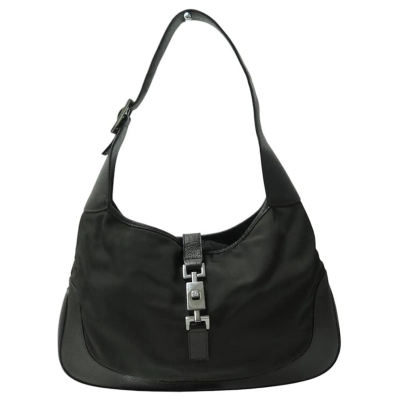 Gucci Buideltas GUCCI JACKIE 001.3306 BRAUNER CANVAS- UND LEDER- H braun