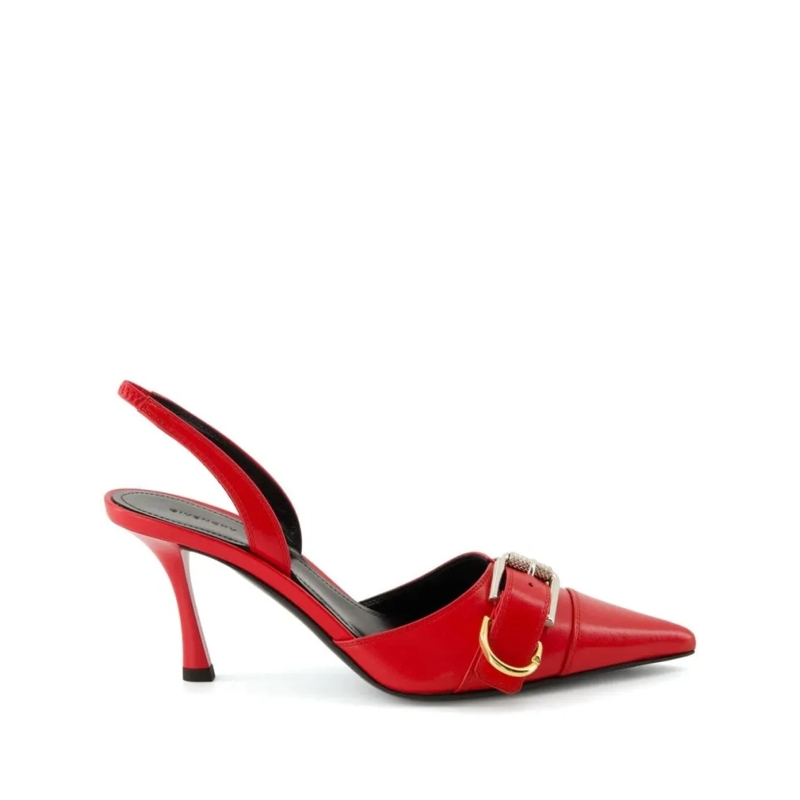 Givenchy Pumps Mid Heel Red Slingback Pumps Red