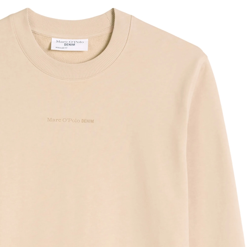 Marc O´Polo  Crew Neck, Print, Reg Fit 1er Pack beige(Image 2)