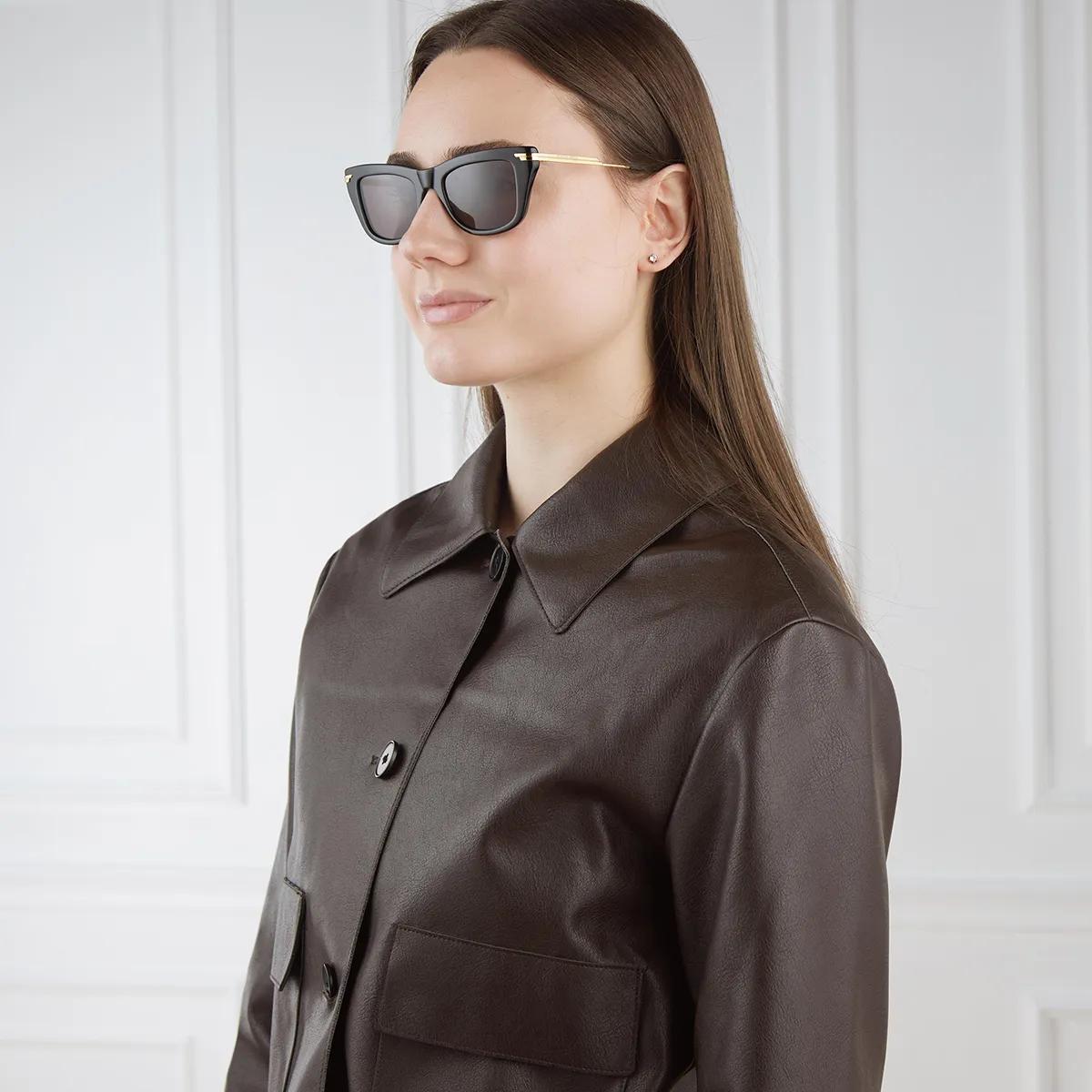 Bottega Veneta BV1369S-001 Black-Gold-Grey | Sunglasses