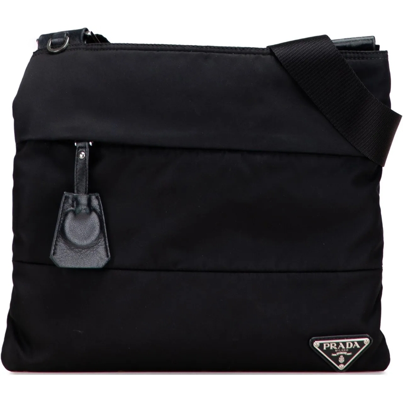 Prada Schultertasche Tessuto Zip Top Crossbody schwarz