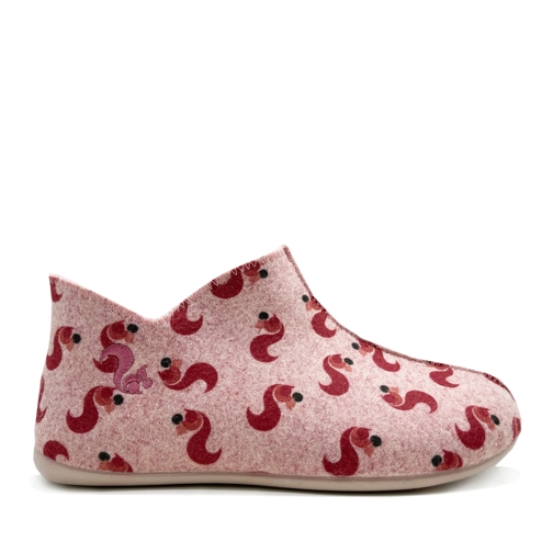 thies Pantoffel thies 1856 ® Kids PET Squirrel Slipper Boot vegan  rose