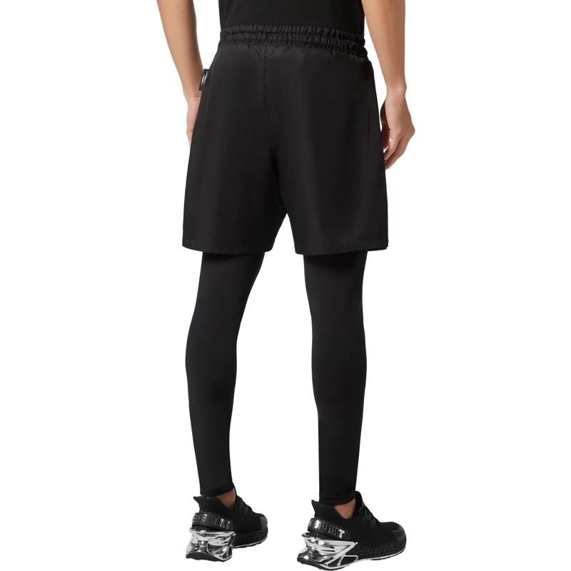Plein Sport Leggings 2-In-1 Laufhose schwarz(Image 2)