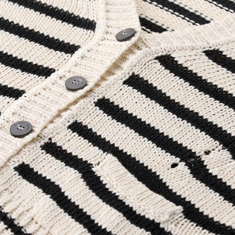 Roberto Collina Strickjacke Strickjacke aus Baumwolle weiß(Image 3)