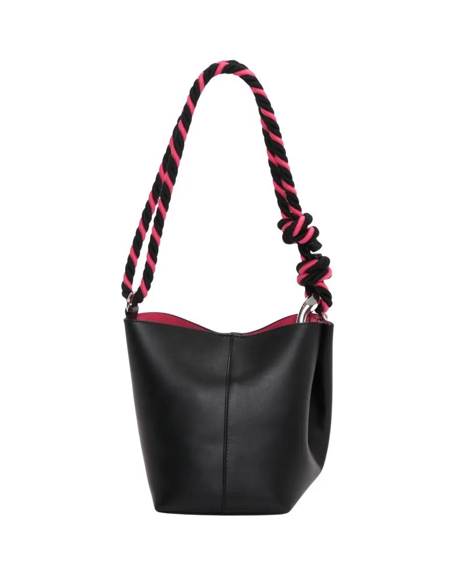 J.W.Anderson Beuteltasche - The Jwa Corner Small Bucket Bag - Gr. unisize - in Schwarz - für Damen