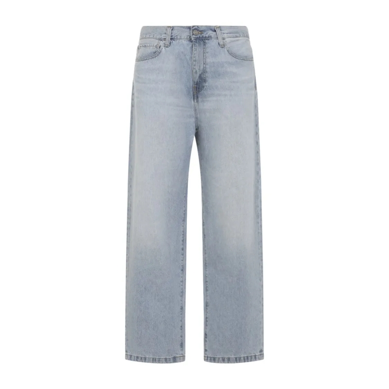 Carhartt Wip Jeans Light Washed Denim Trousers With Classic Fit And S Grey