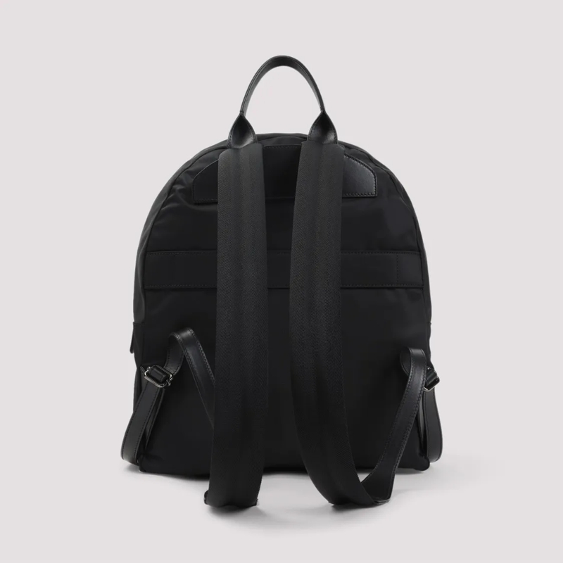 Kiton Rucksack Bucket Bag With Calf Leather Accents Black