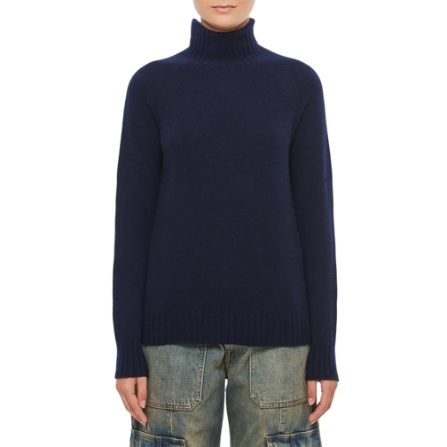 Drumohr Turtleneck Sweater Blue Maglia a collo alto