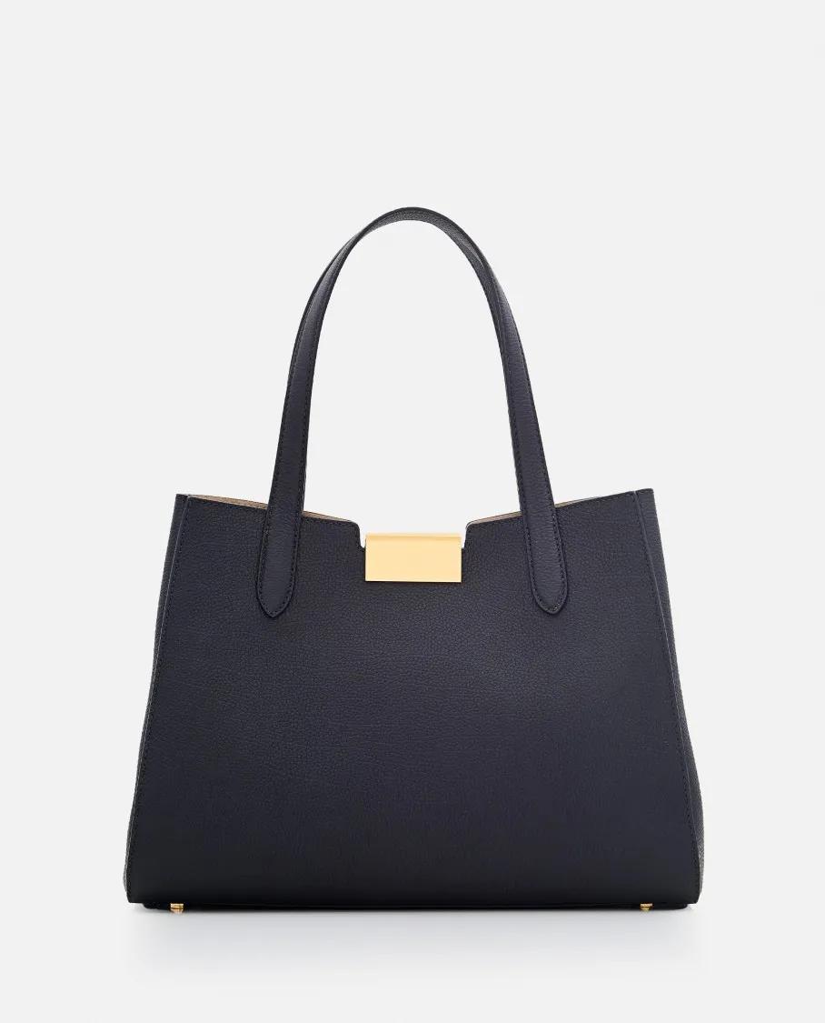 Marni Shoppers & Totes Black Handbag With Gold-Tone Clasp in zwart