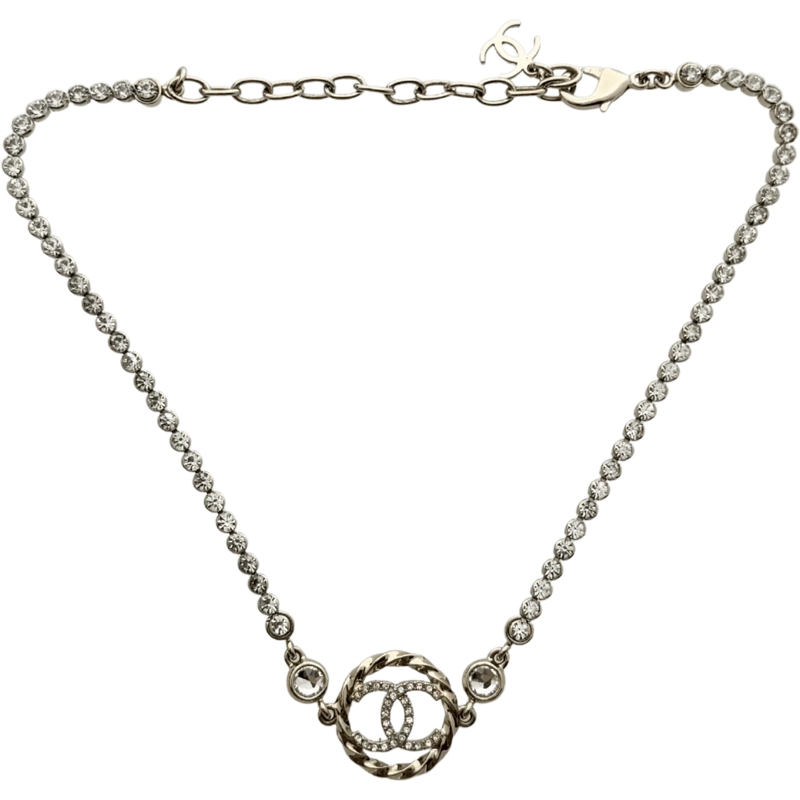 Chanel Mittellange Halskette Chanel CC Choker Necklace Gold gold