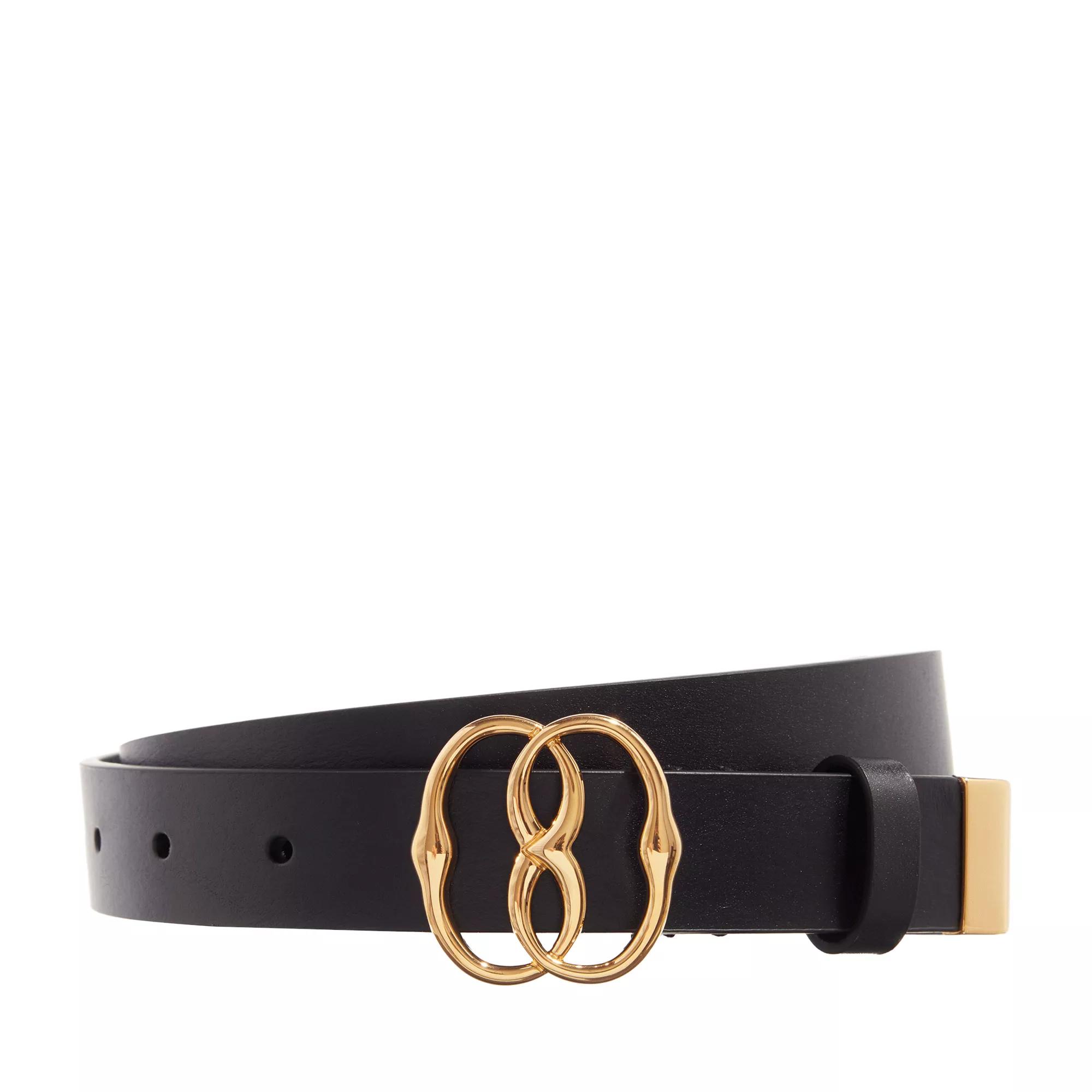 Bally Emblem 25 Fin Black Oro Vibrato | Leather Belt