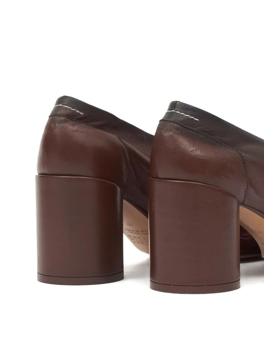 Thumbnail - MM6 Maison Margiela Hohe Schuhe - Court Shoe In Ovine Leather - Gr. 37 (EU) - in Braun - für Damen