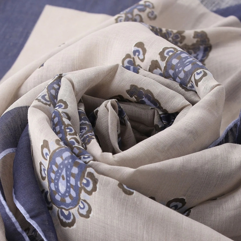 Altea Écharpe en laine Tuch mit Muster beige(Image 3)