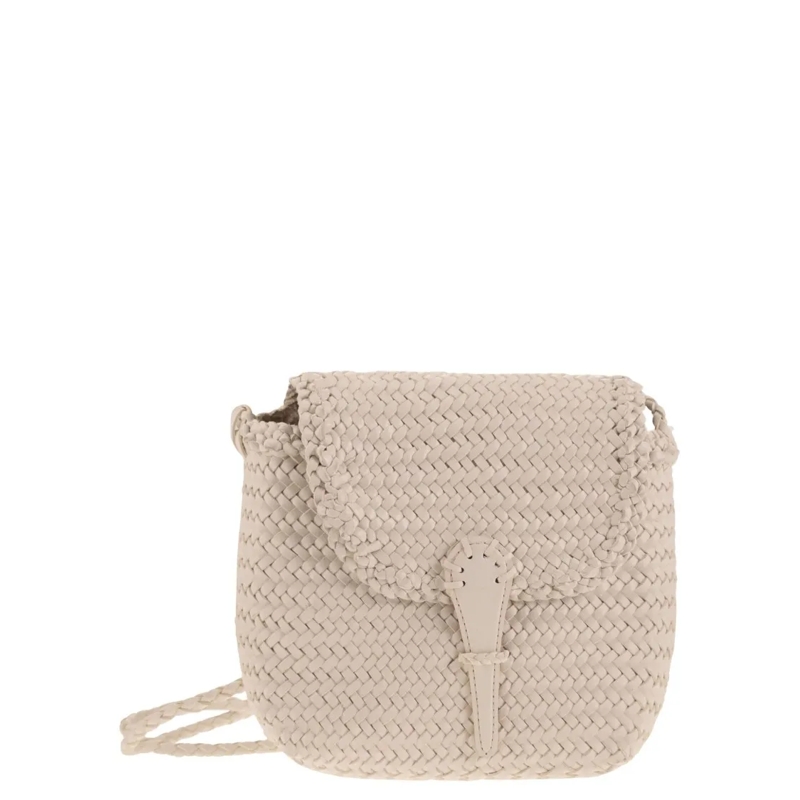 DRAGON DIFFUSION Sac à bandoulière Mini City Bag - Woven Leather Bag Neutrals