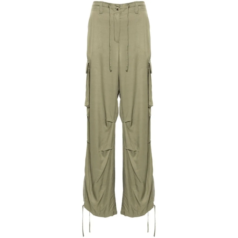 Golden Goose  Wide-Leg Trousers With Functional Cargo Pockets Neutrals