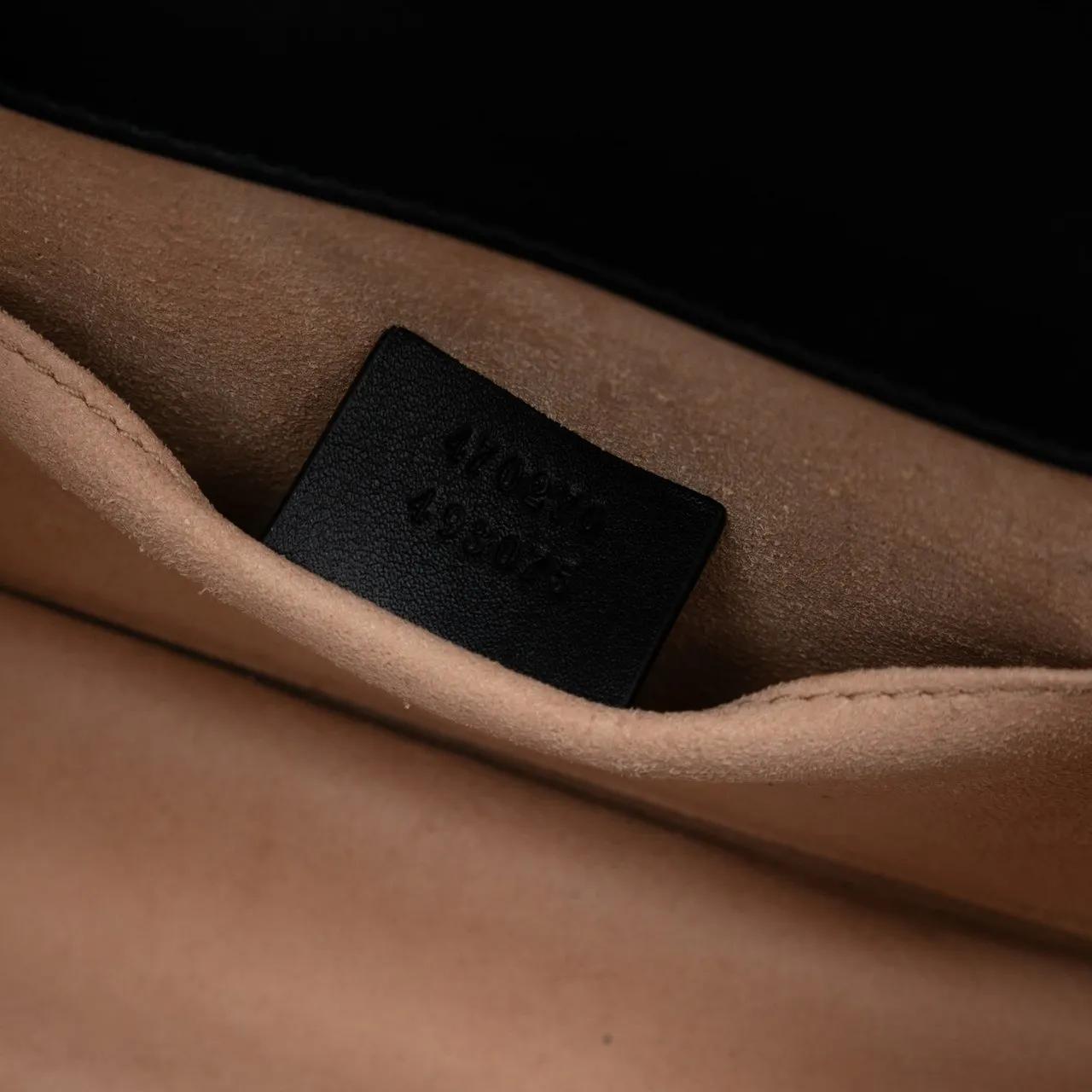 Thumbnail - Gucci Hobo Bags - Mini GG Velvet Sylvie Satchel - Gr. unisize - in Schwarz - für Damen