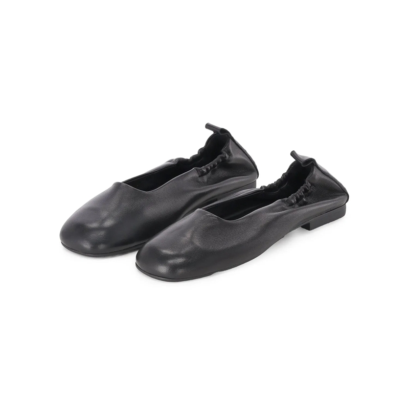 Copenhagen Chaussures à lacets Ballerinas aus Leder schwarz