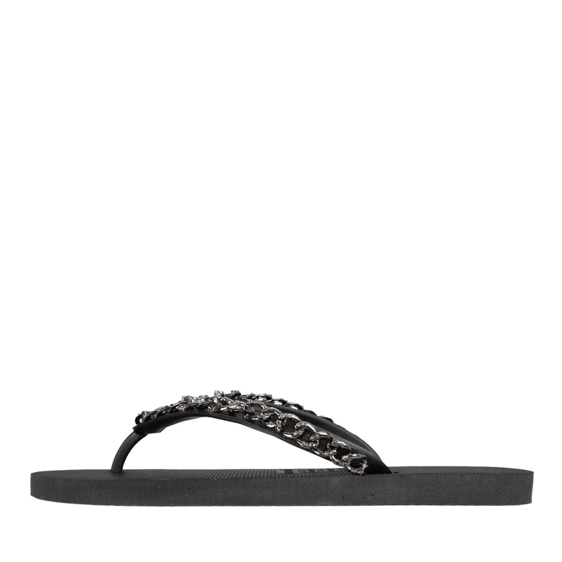 UZURII Flip Flops Zehentrenner Silver Large schwarz