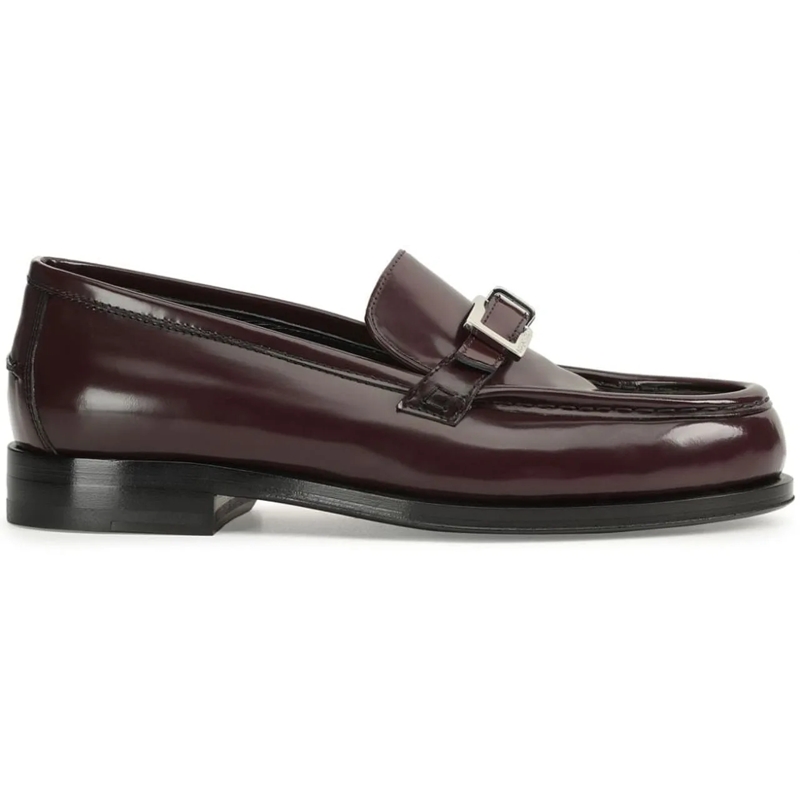 sergio rossi Loafer Flat Shoes Wine rot