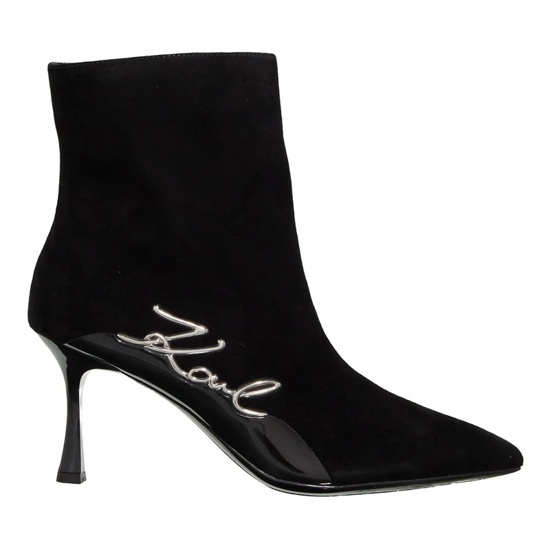 Karl Lagerfeld Pumps Sienna Signia Ankle Boot Black Suede
