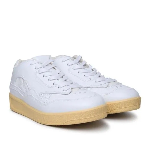 Jil Sander White Leather Sneakers White Low-Top Sneaker