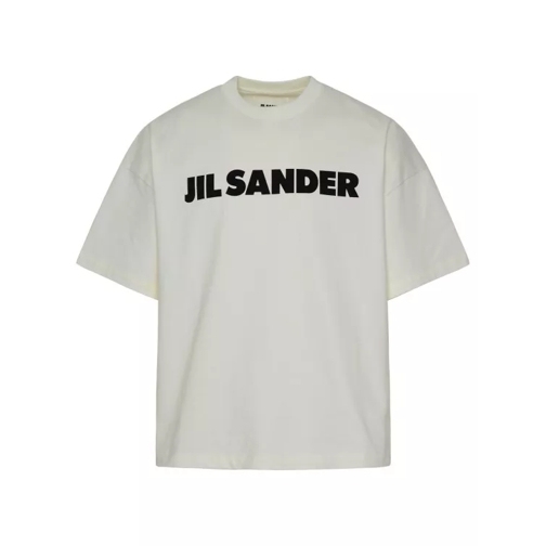 Jil Sander Ivory Cotton T-Shirt Neutrals 