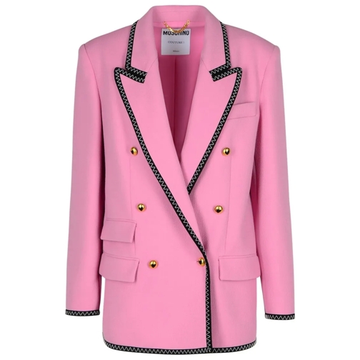 Moschino Blazer Blazer In Pink Viscose Blend Pink