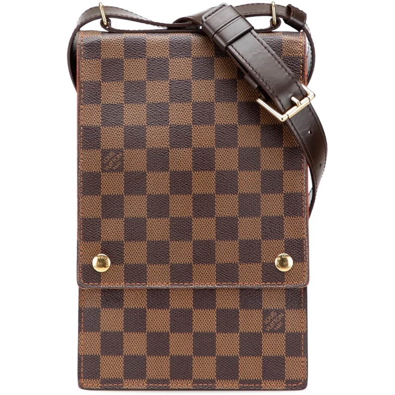 Louis Vuitton Schultertasche Damier Ebene Portobello braun