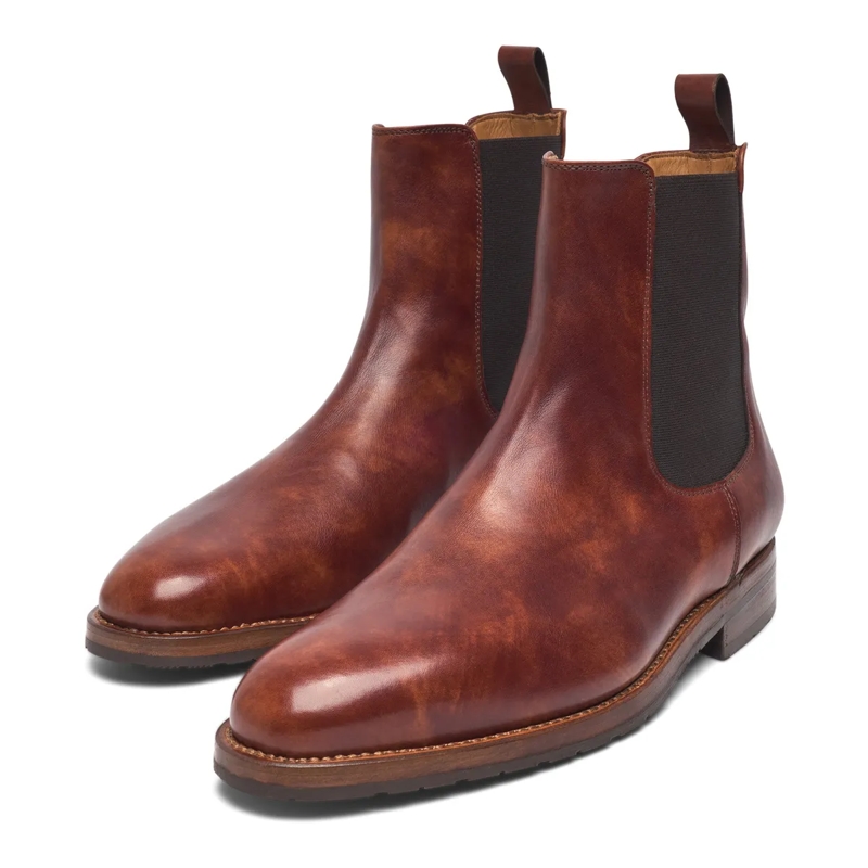 Heinrich Dinkelacker Chelsea Boots Chelsea Boots Luzern Plain TC mittel-braun(Image 2)