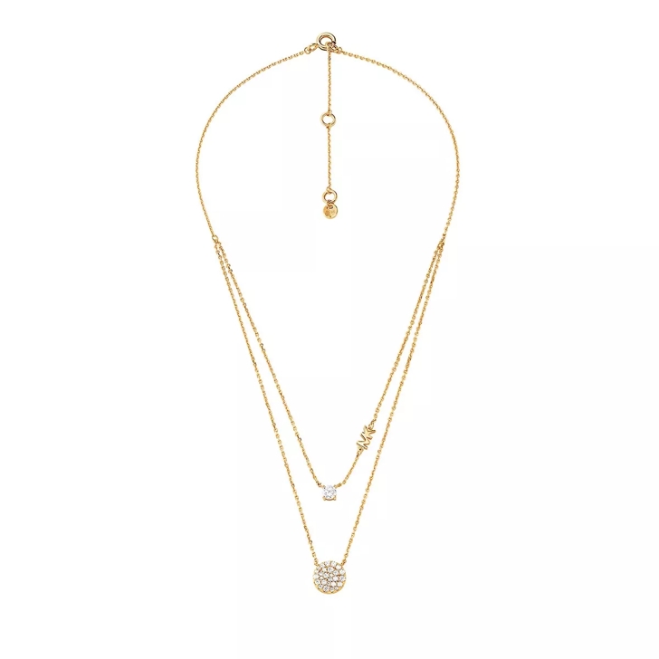 【華やか☆】Michael Kors 14K Double Layered ネックレス MKC1745CZ-0622_1?$large$