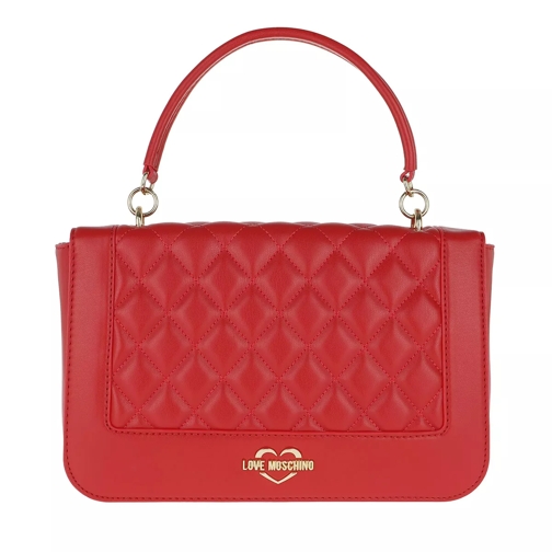 Love Moschino Quilted Crossbody Bag Red Cartable