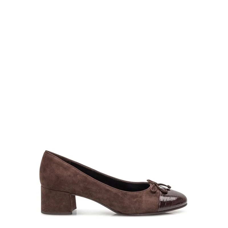 Tory Burch Escarpins Brown Suede/Coconut 55Mm Heel Pumps Brown