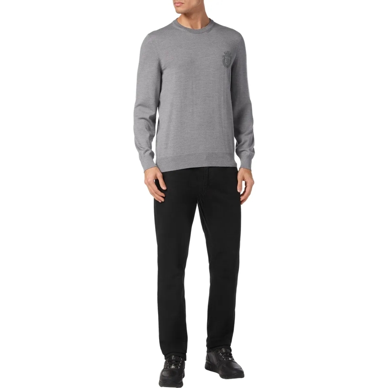 BILLIONAIRE  Rundhalspullover grau(Image 3)