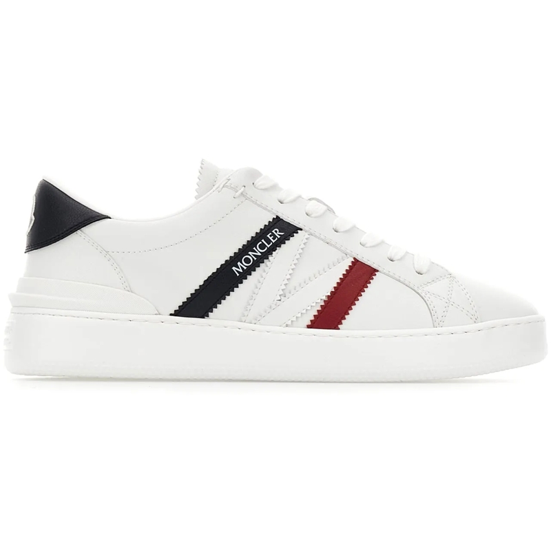 Moncler Low-Top-Sneaker Moncler White synthetic leather Monaco M sneakers weiß