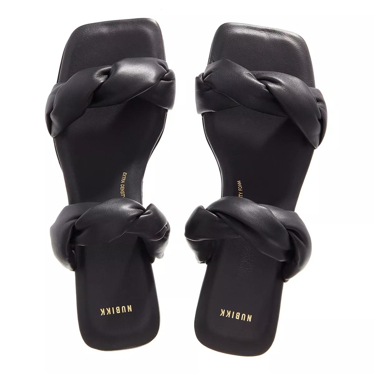 nubikk sandales, square twist en noir - pour dames