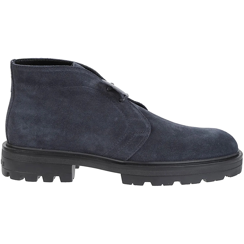 Hogan Bottes H673 Ankle Boots Blue blau