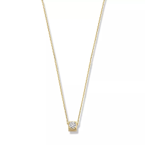 Isabel Bernard Le Carrã© Felie 14 Karat Necklace With Zirconia Gold Mittellange Halskette