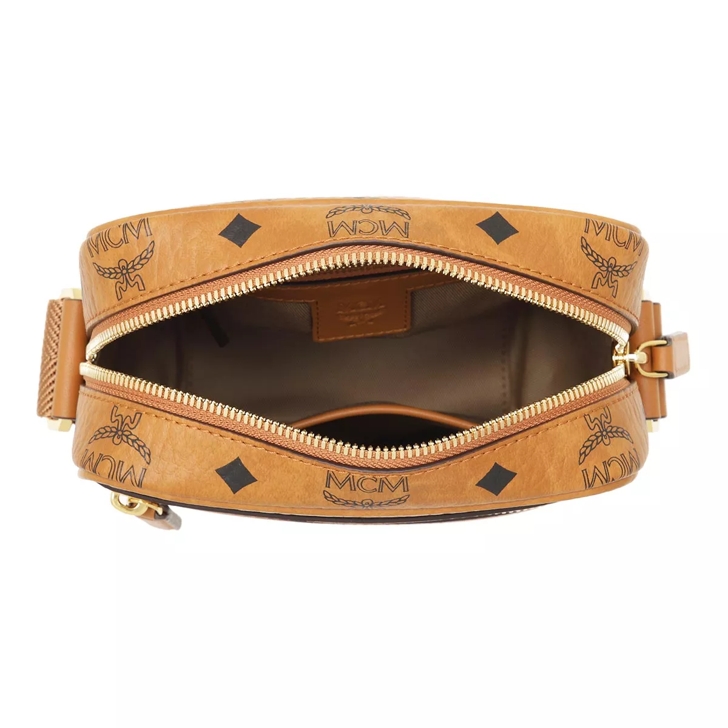 MCM Mcm Klassik Crossbody Mini Cognac Crossbody Bag