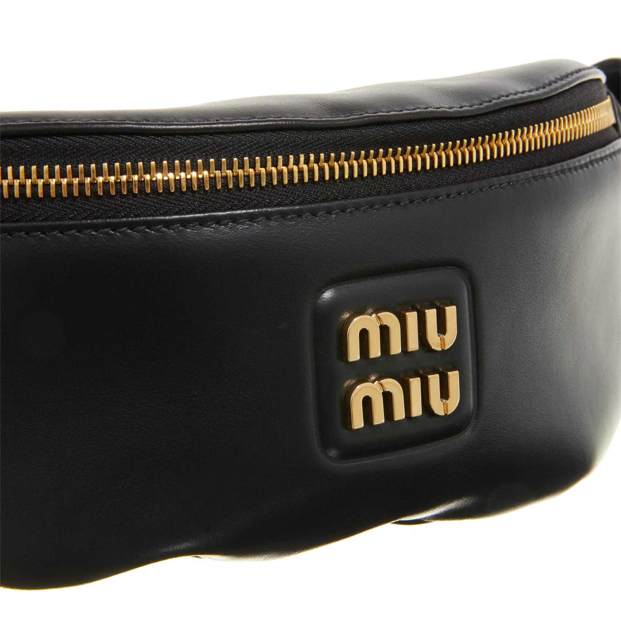 Miu Crossbody bags Logo Belt Bag in zwart