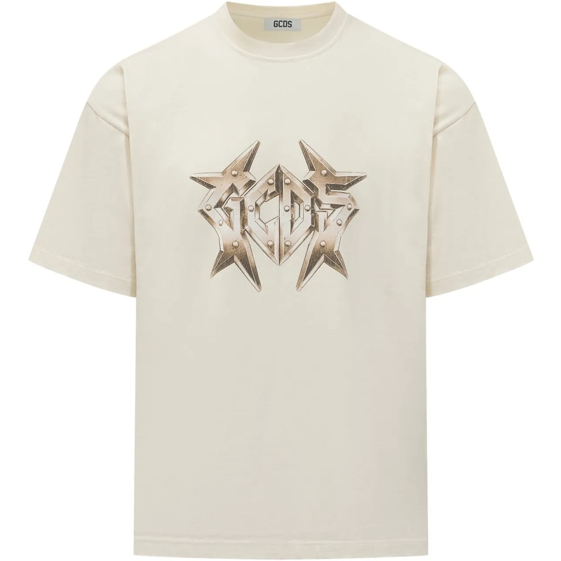 Gcds T-Shirt T-Shirt Bulletproof con Stampa Frontale weiß
